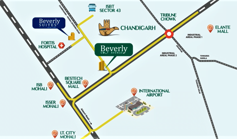 beverly golf avenue location map