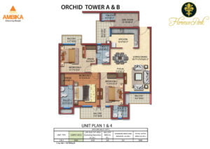 Orchid Tower florence-park-3bhk-servant