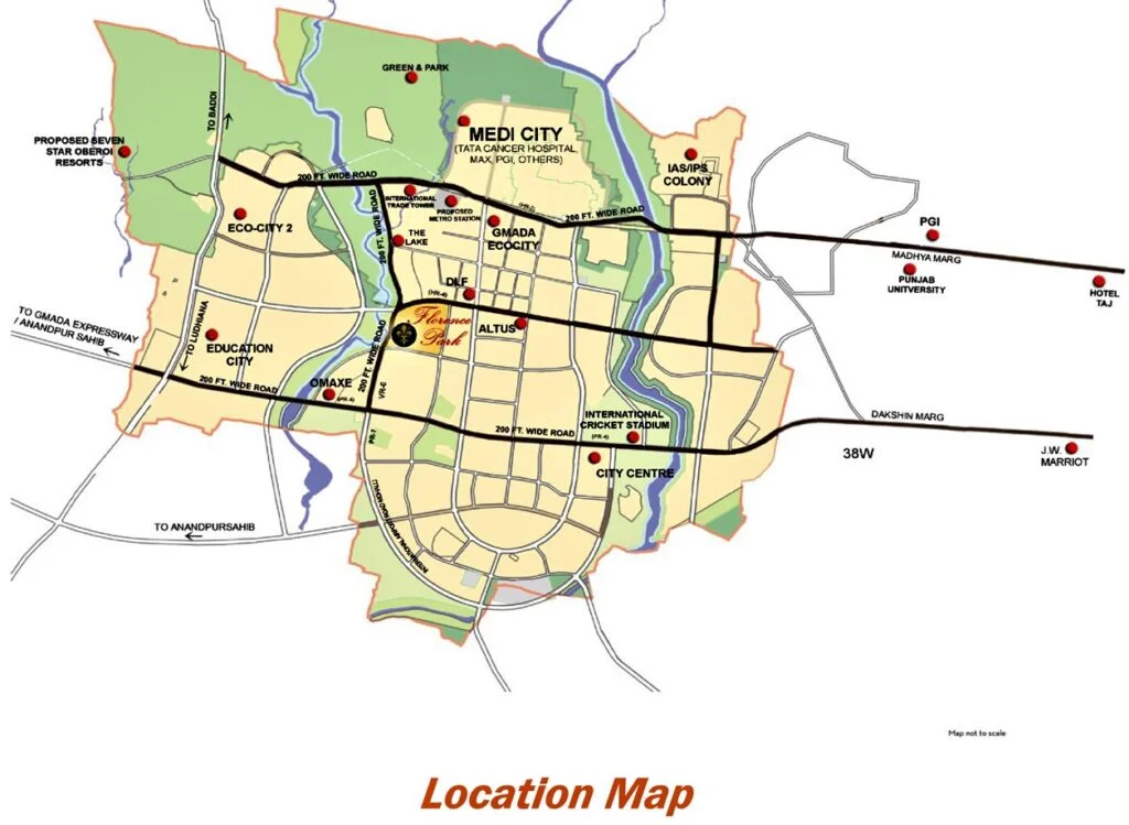 ambika florence park location-map