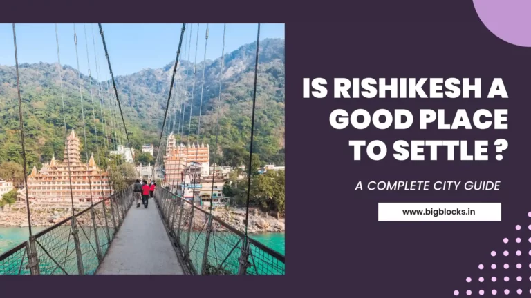 Blog banner shwoing a question is rishikesh a good place to settle ?